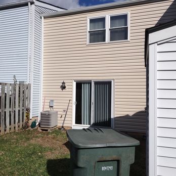 Skyfall Exteriors - Rear side of townhouse - Roofing Near Me - Manassas, Virginia