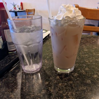 The Trails Eatery - Iced Chai w/oat milk instead+ dairy free whipped cream - Breakfast & Brunch Near Me - San Diego, California