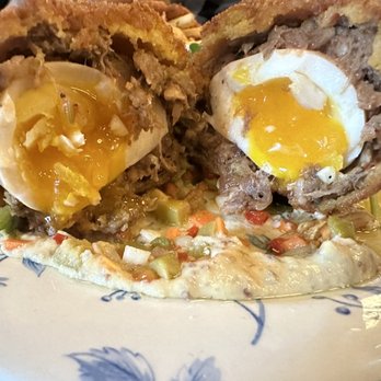 The Dearborn - Beautiful cross section of the Scotch Egg!!! Do it - New American Near Me - Chicago, Illinois The Dearborn - Beautiful cross section of the Scotch Egg!!! Do it - New American Near Me - Chicago, Illinois