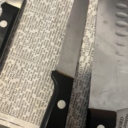 Ron Ontell Knife Sharpening Service - Cuts into handle