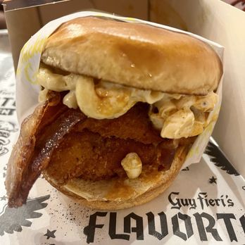 Chicken Guy! - Mac & cheese chicken sandwich with bacon - Chicken Shop Near Me - Lake Buena Vista, Florida