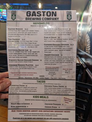 Menu photo 6 Gaston Brewing Restaurant Fayetteville, NC Menu photo 6 Gaston Brewing Restaurant Fayetteville, NC