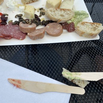 Fox Run Vineyards - W challenge to cut cheese with popsicle sticks and paper plates. C'mon people - Wineries Near Me - Penn Yan, New York Fox Run Vineyards - W challenge to cut cheese with popsicle sticks and paper plates. C'mon people - Wineries Near Me - Penn Yan, New York