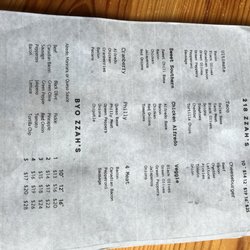 Joe DiMaggio's Sports Cafe - Pizza choices