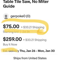 Liberty Pawn & Gold - This is the listing of the saw he could buy all day long for $75.