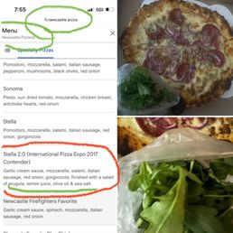 "Stella 2.0 with what's listed it comes with" - verses what I got: dry bag of arugula on the side no lemon juice/olivie oil/sea salt. "Stella 2.0 with what's listed it comes with" - verses what I got: dry bag of arugula on the side no lemon juice/olivie oil/sea salt.