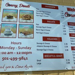 Conway Donuts - Menu