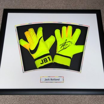 inPicture - inPicture framed Stoke City's Jack Butland gloves. - Framing Near Me - Newcastle-under-Lyme, STS inPicture - inPicture framed Stoke City's Jack Butland gloves. - Framing Near Me - Newcastle-under-Lyme, STS