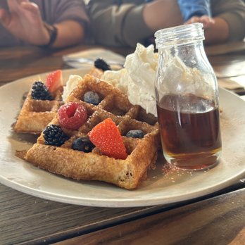 PublicUs - Waffle added berries and cream - Coffee & Tea Near Me - Las Vegas, Nevada