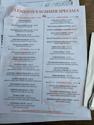 Menu photo 1 Clemente's Maryland Crabhouse Brooklyn, NY Menu photo 1 Clemente's Maryland Crabhouse Brooklyn, NY