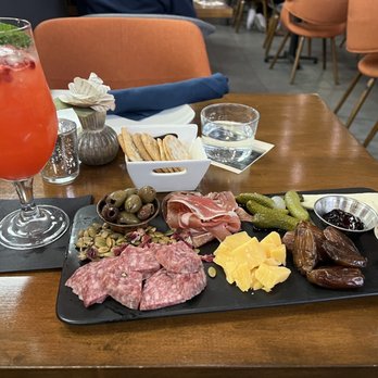 The 1894 - Charcuterie board and pomegranate drink - Wine Bars Near Me - Pasadena, California