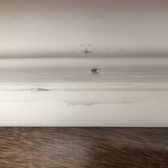 Fixit4You - Baseboard and 1/4 round with caulking and exposed nails. - Handyman Near Me - Oshawa, Ontario