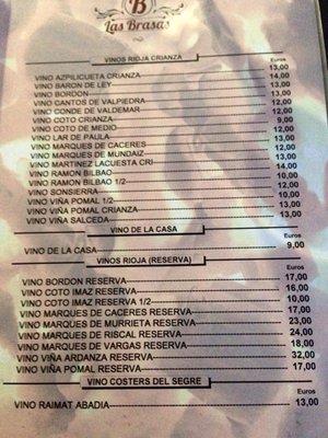 Menu photo 2 Las Brasas Mislata, V Menu photo 2 Las Brasas Mislata, V