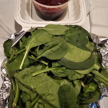 Hana Market - Tofu Spinach Salad... the sauce looks spicy to me... - Grocery Near Me - Honolulu, Hawaii