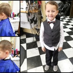 Johnny Carsons Haircare - This little man needed a fresh cut to match his suit, he said :)