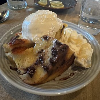 Seneca - Warm chocolate bread pudding for desert - New American Near Me - Saratoga Springs, New York