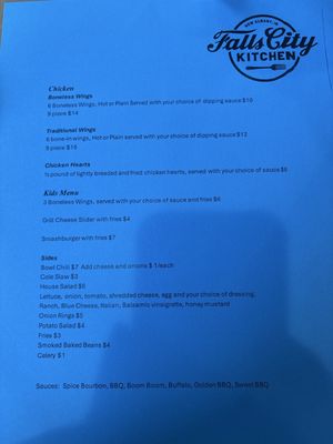 Menu photo 1 Falls City Kitchen New Albany, IN