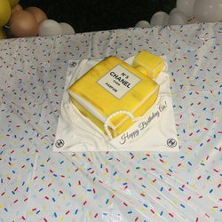 Magical Cakes & Sweets - Chanel no 5 custom cake.