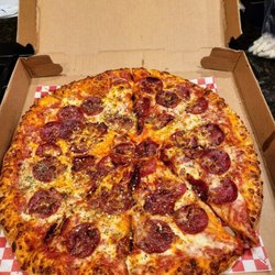 Moh's Pizza - 14" (Largest Size i think) Pepperoni wit' extra cheese!