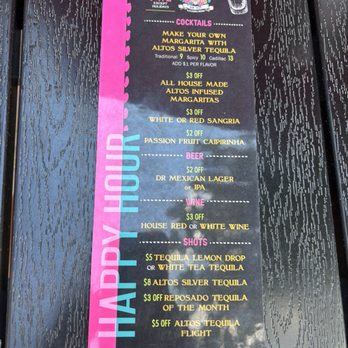 Don Taco - Happy hour drinks menu - Mexican Near Me - Alexandria, Virginia