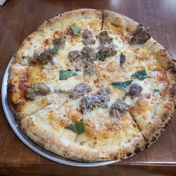 Pastaria 49 - Sausage and basil pizza - Italian Near Me - Jonesboro, Arkansas Pastaria 49 - Sausage and basil pizza - Italian Near Me - Jonesboro, Arkansas