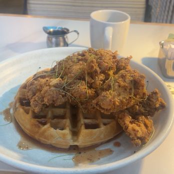 Cafe Americano - Spicy chicken & waffle - Breakfast & Brunch Near Me - Las Vegas, Nevada