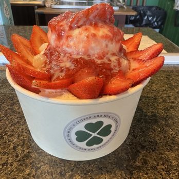 Clover and Mug - Strawberry bingsoo (must get) - Coffee & Tea Near Me - Kailua-Kona, Hawaii Clover and Mug - Strawberry bingsoo (must get) - Coffee & Tea Near Me - Kailua-Kona, Hawaii