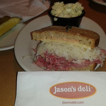 Jason's Deli - Reuben THE Great. Happy St. Pat's! Perfect sandwich! Corned beef, Swissx sauerkraut and Thousand Island on Rye! Delicious! - Delis Near Me - Plano, Texas Jason's Deli - Reuben THE Great. Happy St. Pat's! Perfect sandwich! Corned beef, Swissx sauerkraut and Thousand Island on Rye! Delicious! - Delis Near Me - Plano, Texas