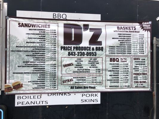 Menu photo 4 D'Z Pit BBQ Florence, SC Menu photo 4 D'Z Pit BBQ Florence, SC