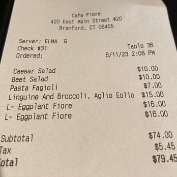 Cafe Fiore - Italian Near Me - Branford, Connecticut