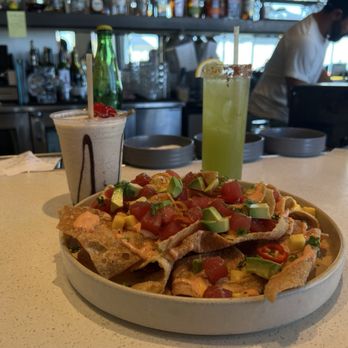 The Naughty Fox - Poke nachos - New American Near Me - Avalon, California