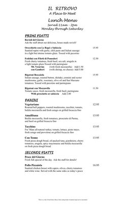 Menu photo 3 Il Ritrovo Sheboygan, WI