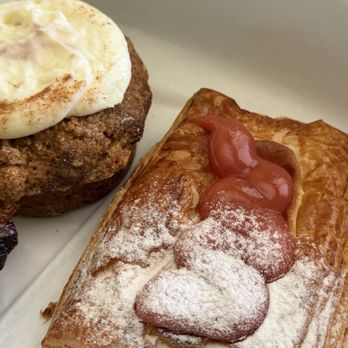 The French Spot - Kouign Aman Guava Danish Banana Spiced Muffin with Cream Cheese Icing - Desserts Near Me - Concord, California