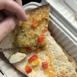 The Chopped Leaf - Pesto quesadilla