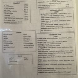 Hammerheads Grill - 5/24 menu