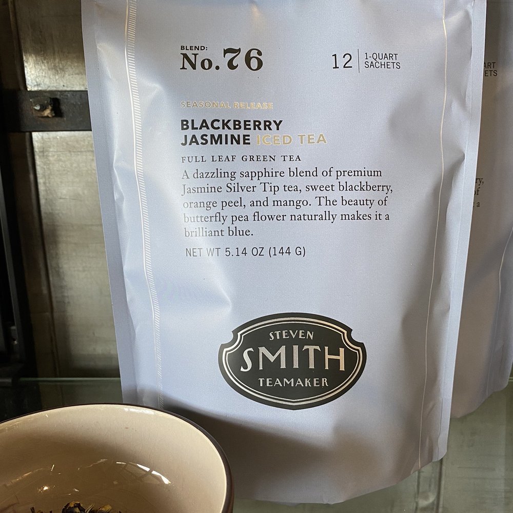 Smith Teamaker - Blackberry Jasmine Iced Tea - Seasonal Release - Tea Rooms Near Me - Portland, Oregon Smith Teamaker - Blackberry Jasmine Iced Tea - Seasonal Release - Tea Rooms Near Me - Portland, Oregon