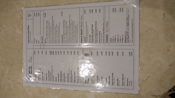Menu photo 1 Portia Cafes Lisbon, 11