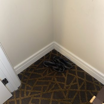 Fairways Hotel - Previous occupant's sandals left in the closet - Hotels Near Me - Victoria, British Columbia
