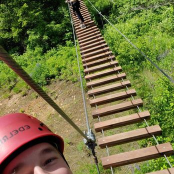 Mica Moon Zip Tours - Fun little brige you have to cross to get to the next zipline - Tours Near Me - Liberty Lake, Washington Mica Moon Zip Tours - Fun little brige you have to cross to get to the next zipline - Tours Near Me - Liberty Lake, Washington