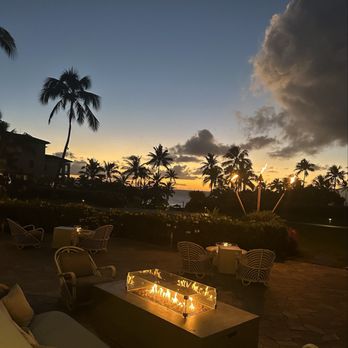 Cane & Canoe - Sunset from our table - Cocktail Bars Near Me - Lahaina, Hawaii