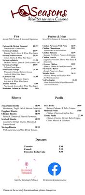 Menu photo 7 4 Seasons Mediterranean Cuisine Danbury, CT Menu photo 7 4 Seasons Mediterranean Cuisine Danbury, CT