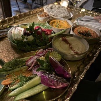 Maydan - Vegetables (in place of bread), Hummus, and Dips - Moroccan Near Me - Washington, DC, District of Columbia