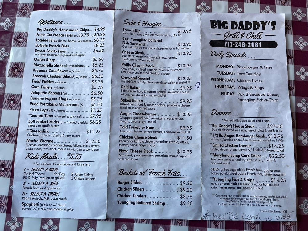 Big Daddy's Grill & Chill Logo