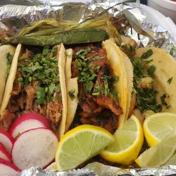 Solano's Mexican Restaurant Y Mas - Street tacos, all dry and unseasoned. Good salsa though.