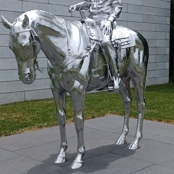 Glenstone - Art outside the arrival building. - Art Museums Near Me - Potomac, Maryland