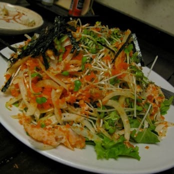 Tokkuri-Tei - Salmon Skin Salad - Sushi Bars Near Me - Honolulu, Hawaii Tokkuri-Tei - Salmon Skin Salad - Sushi Bars Near Me - Honolulu, Hawaii