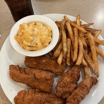 Denny's - Sticks Premium Chicken Tenders Dinner - American Near Me - Hanford, California Denny's - Sticks Premium Chicken Tenders Dinner - American Near Me - Hanford, California