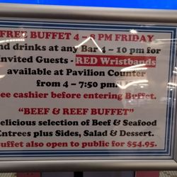 River View Buffet - If your player's club status is high enough to earn comps, you may receive an invitation to their invite-only Friday events.