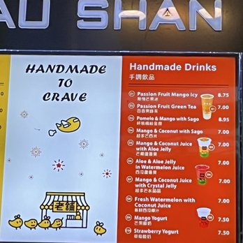 Hui Lau Shan - Drink menu (6/20/26) - Desserts Near Me - Santa Clara, California