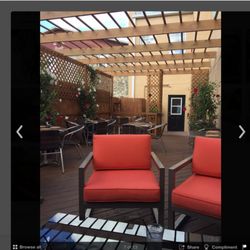 The Bubble Bar - Our beautiful back deck with misters to keep you cooler!